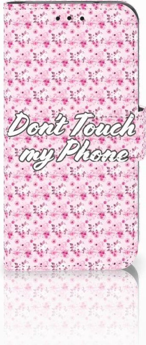 Samsung Galaxy S10e Portemonnee Hoesje Flowers Pink DTMP