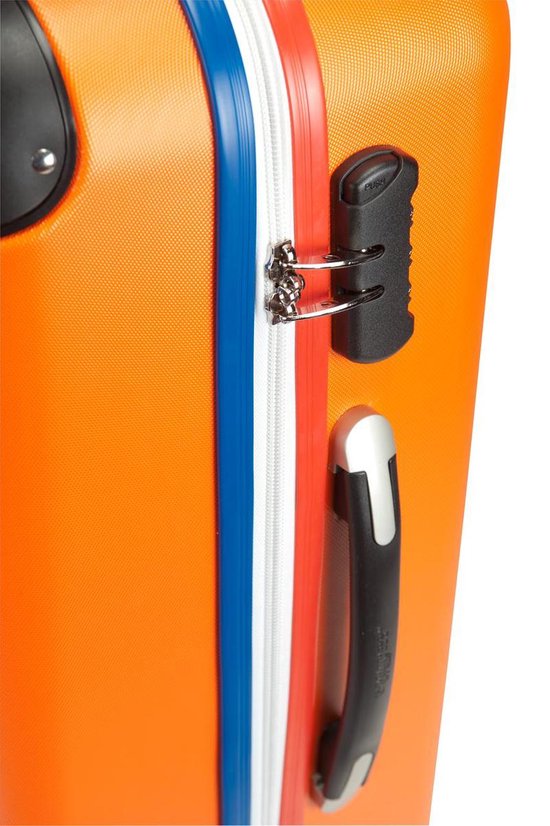 Traveller TeamNL - Handbagagekoffer - Oranje - Deluxe - S bol.com