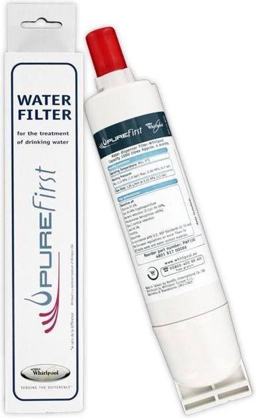 Whirlpool PWF100 water filter Directe stroming Wit