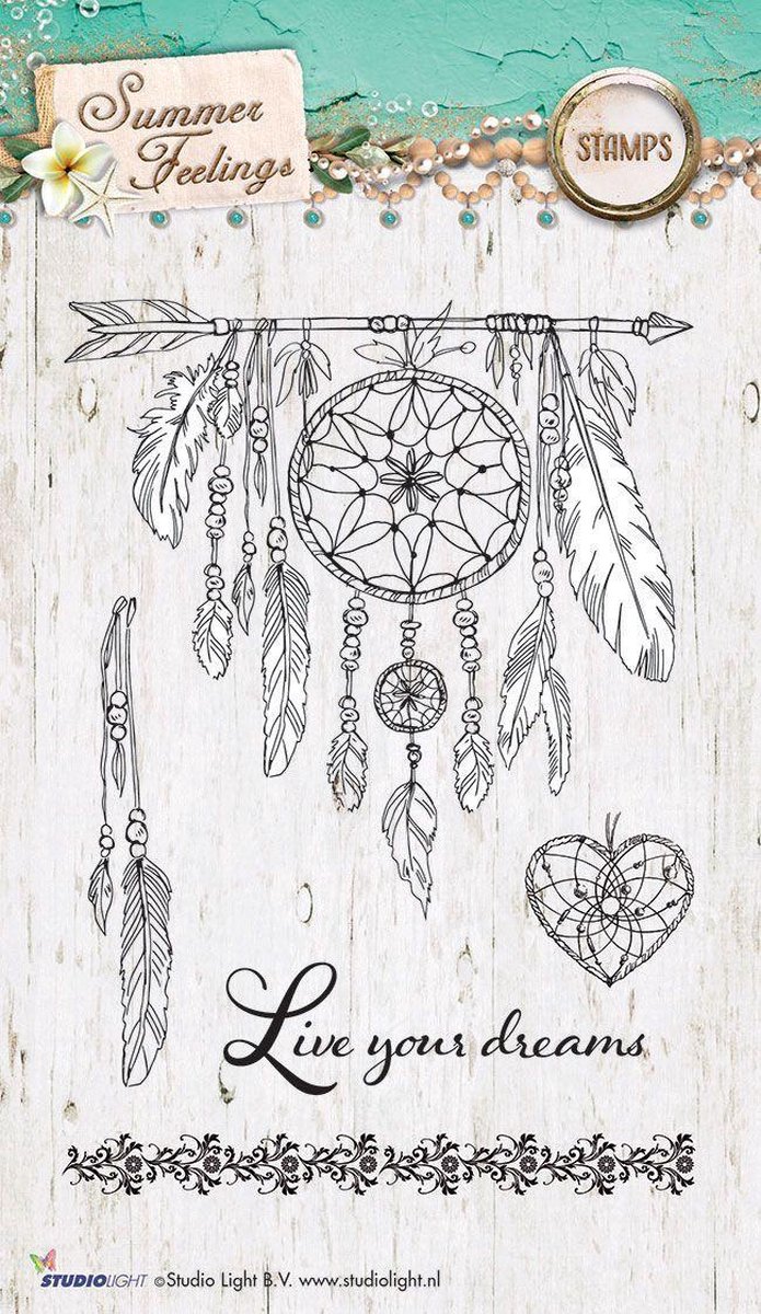 Summer Feelings - Live your dreams - Transparante Stempel (StampSF188)