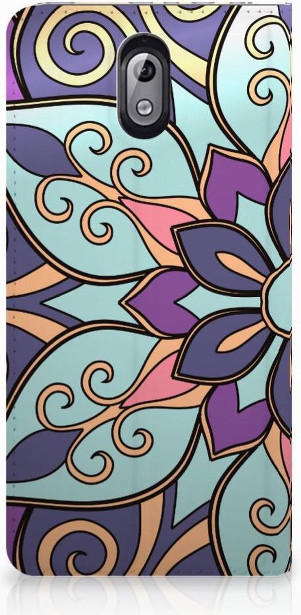 Nokia 3.1 (2018) Smart Cover Purple Flower