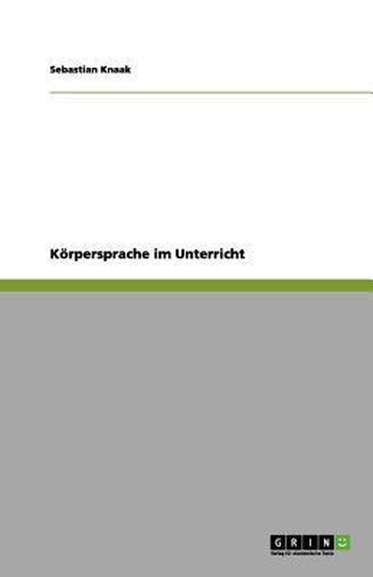 Körpersprache im Unterricht - cover