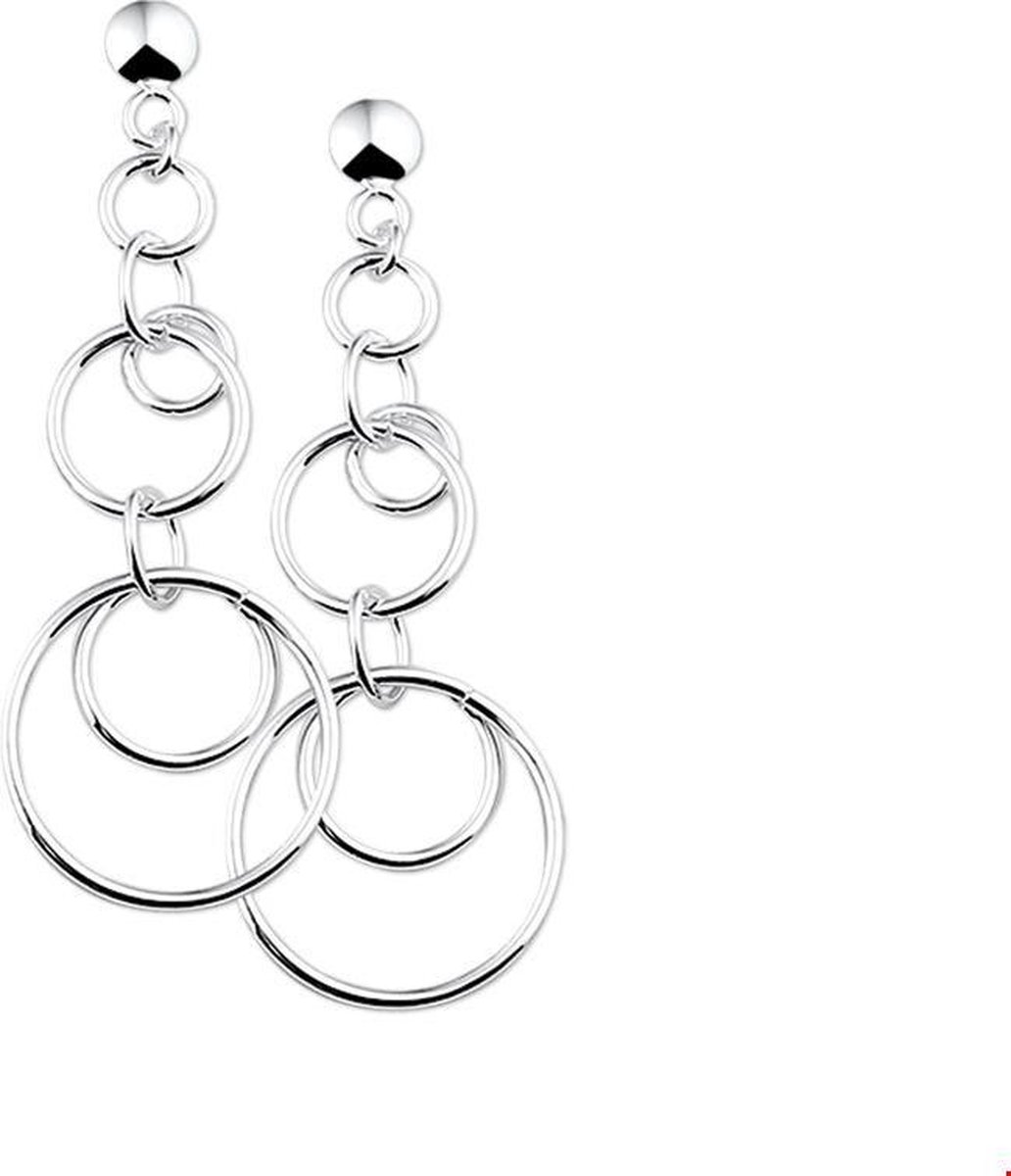 Zilver Gerhodineerd Oorhangers