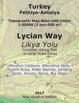 Turkey Hiking Topo Maps- Turkey Fethiye-Antalya Topographic Map Atlas with Index 1