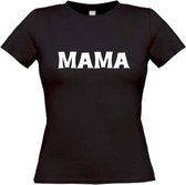 Mama T-Shirt maat L Dames zwart