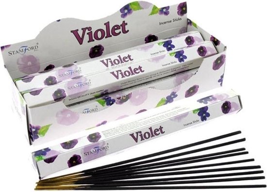 Wierook stokjes viooltjes 20 stuks