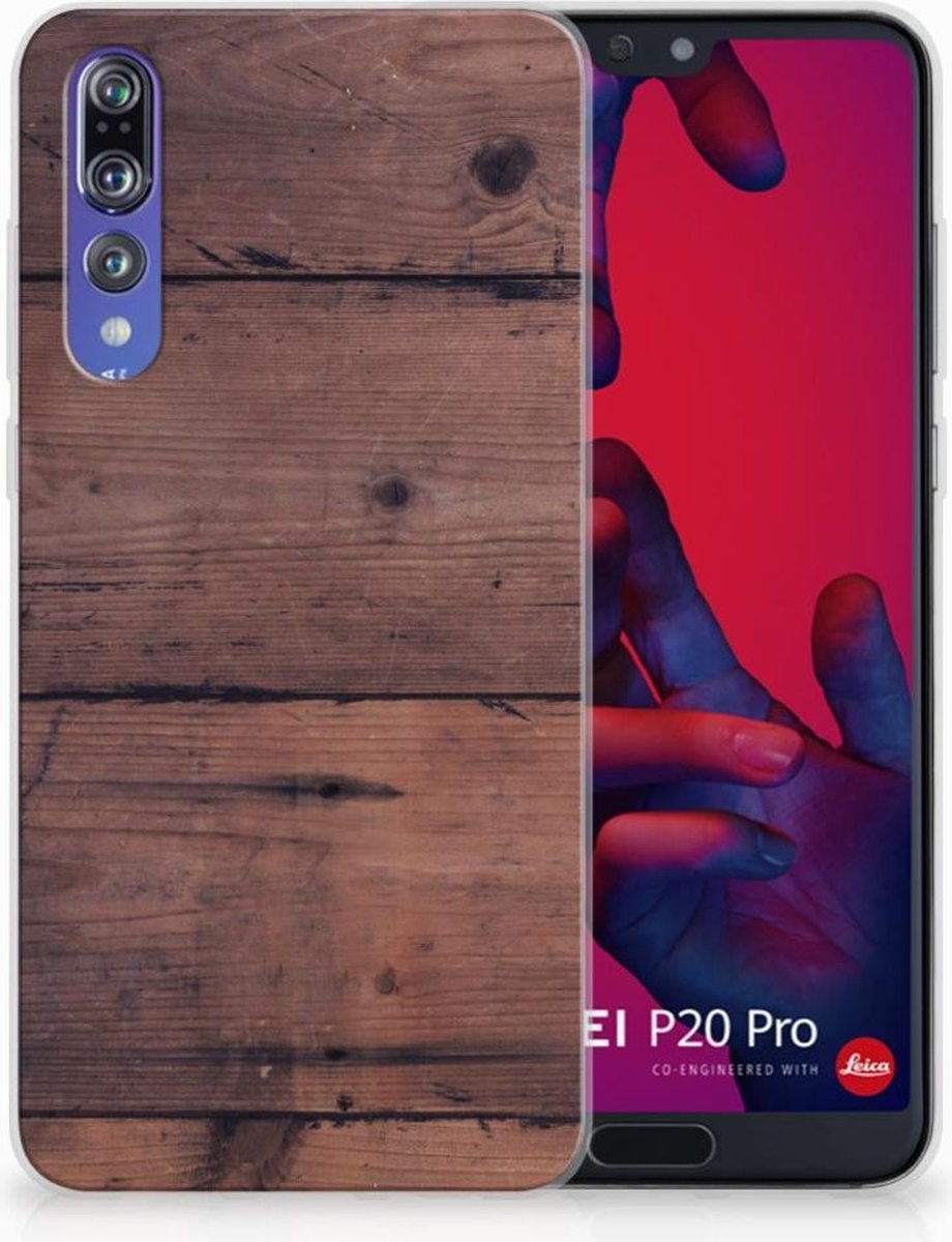 Huawei P20 Pro Bumper Hoesje Old Wood