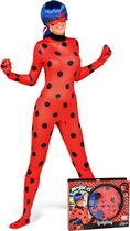 VIVING COSTUMES / JUINSA - Ladybug Miraculous kostuum voor volwassenen - Small