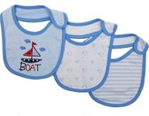 Set van 3 slabbetjes Sailor blauw