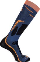 Salomon X Pro  Wintersportsokken - Maat 42-44 - Unisex - donker blauw/oranje/zwart