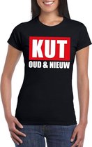 Foute oud en nieuw t-shirt kut oud en nieuw zwart voor dames XL