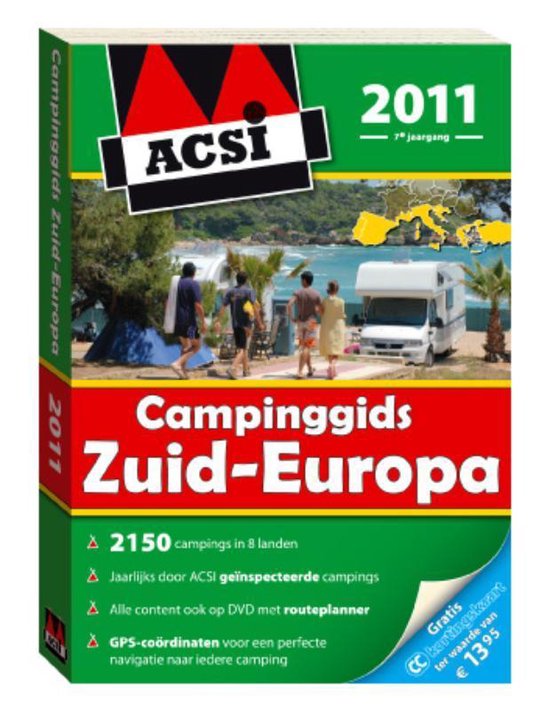 Cover van het boek 'ACSI Campinggids Zuid-Europa 2011 + ACSI Camping dvd-rom Zuid-Europa'