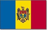 Vlag Moldavie 90 x 150 cm feestartikelen -Moldavie landen thema supporter/fan decoratie artikelen