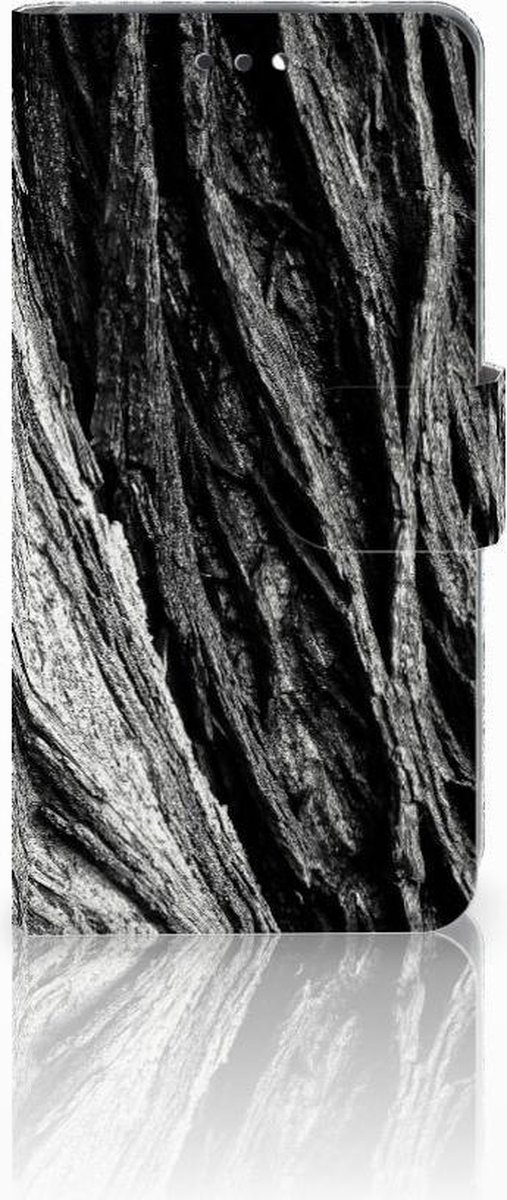 Book Style Case Nokia 3.1 (2018) Boomschors Grijs