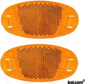 Dunlop - fietsreflector - 2 stuks - oranje - spaakreflectoren