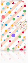 Geschikt voor Samsung Galaxy A5 2017 Bookcase Hoesje Design Dots