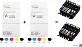 Improducts® Inkt cartridges -Alternatief Canon PGI-550 / CLI-551 XL multi pack 10 stuks