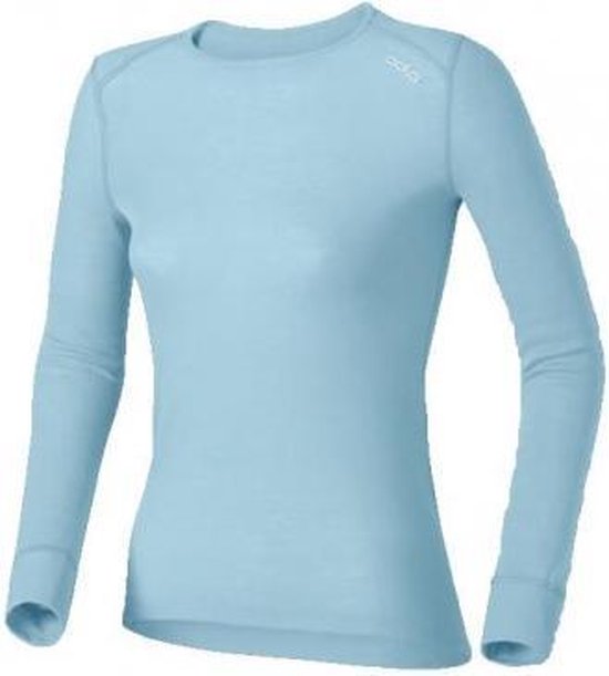 Odlo Warm - Thermoshirt - Dames - Licht Blauw - Maat XL | bol.com