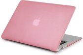 Tech Supplies | Hardcover Case Voor Apple Macbook Pro 13.3 Inch 2020 2021 (nieuwste versie)  - Rubber Crystal Hardshell Hard Case Cover Hoes - Laptop Sleeve - Roze