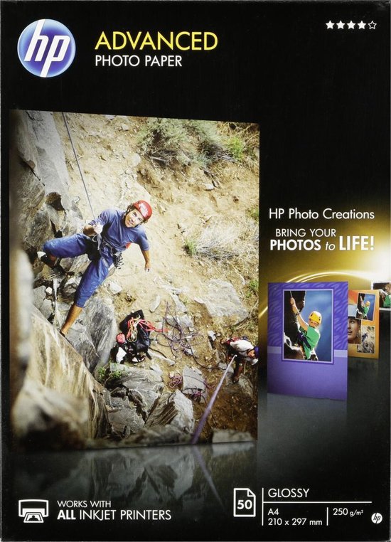 Bol Com Hp Fotopapier 250g M 50 Vellen