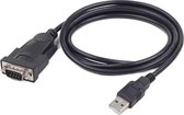Gembird UAS-DB9M-02 kabeladapter/verloopstukje USB 2.0 Zwart
