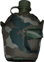 Veldfles leger met Camouflage hoes nieuw