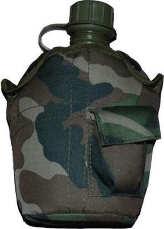 spiegel te rechtvaardigen Samenwerken met Veldfles leger met Camouflage hoes nieuw | bol.com