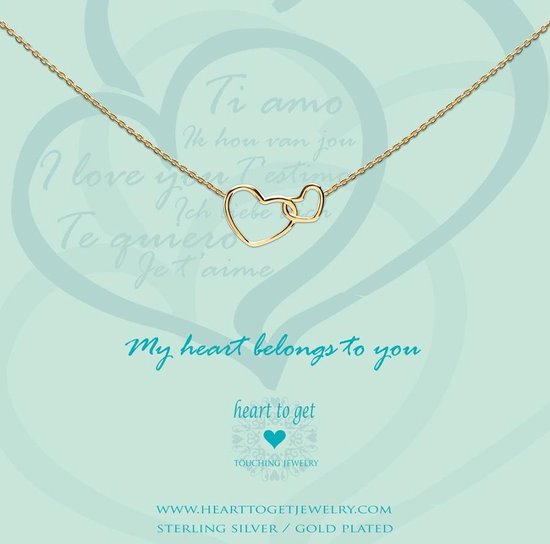 Heart to Get - Entwined Hearts Gold Ketting N244ENH15G