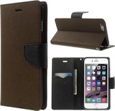 Apple iPhone 6 Plus Mercury Stand Case Hoesje Bruin