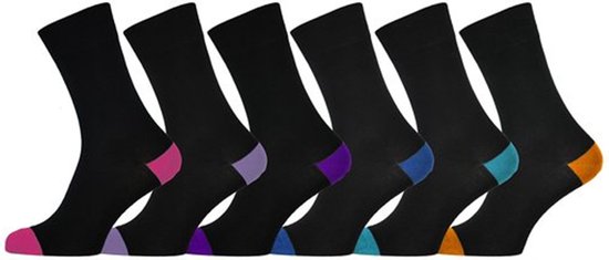 6 Paar Antibacteriële Heels Toes Gekleurde Sokken Voor Mannen & Vrouwen |  bol.com
