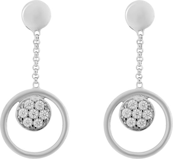Etoile Silver Drop Earrings ZO-7524