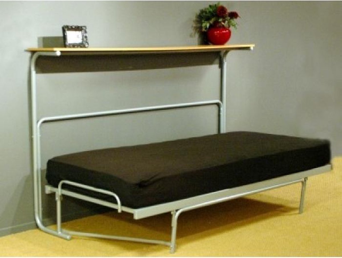 Wentelbed - Inklapbaar bed - zilver - 90 x 200 cm | bol.com