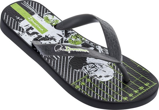 iPanema Slippers - Maat 33/34 - Jongens - zwart/groen/wit | bol.com