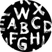 Muurcirkels FBRK. Letters Dibond 50 cm - Foto behang - wanddecoratie