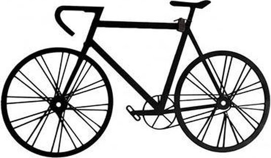 FBRK. Fiets - 100 x 58 cm Copper metalic | Geometrische dieren en vormen |  bol.com