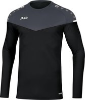 Jako Champ 2.0 Sweater Kind Zwart-Antraciet Maat 128