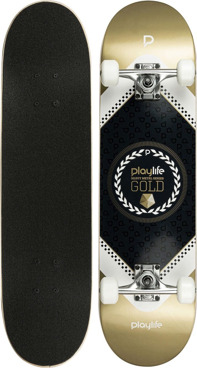 Playlife Skateboard Goud