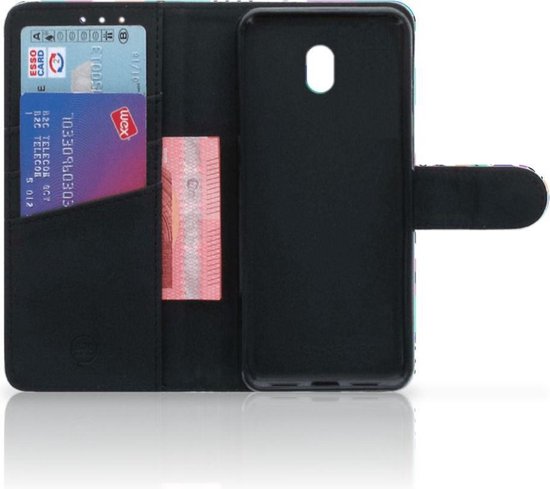 Cuir PU Portefeuille pour Xiaomi Redmi 8A Coque Blocs Colorés