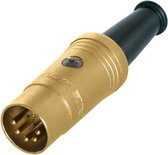 REAN NYS322AG DIN 5-pins 180° (m) connector / metaal (verguld)