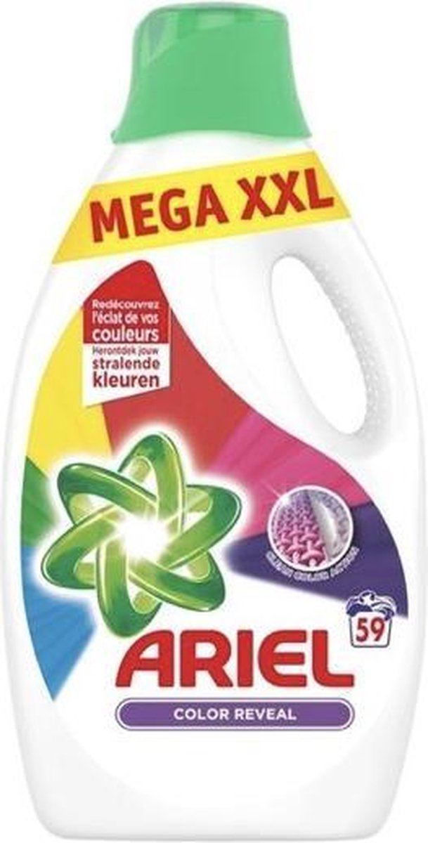 Ariel Color Reveal Vloeibaar Wasmiddel 3245ml 59 wasbeurten bol