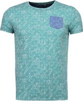 Blader Motief Summer - T-Shirt - Groen