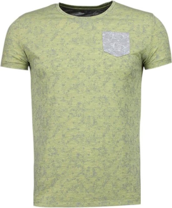 Blader Motief Summer - T-Shirt - Geel