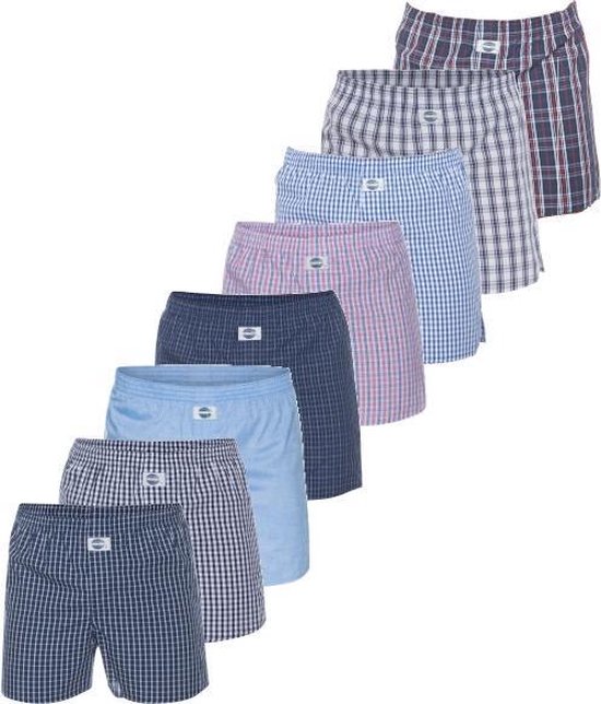 DEAL 8-pack heren boxershorts - ruit | bol.com