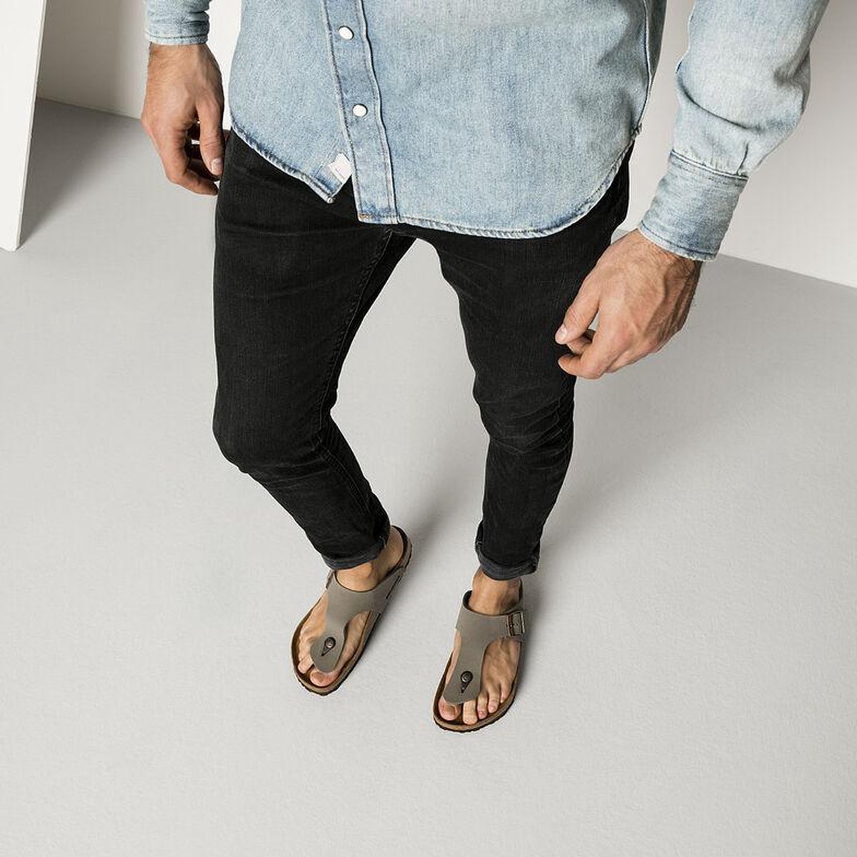 Birkenstock Ramses Slippers Stone Narrow-fit | Grijs | Imitatieleer | Maat  39 | bol.com