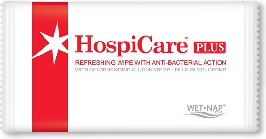 Wet-Nap Hospicare verfrissingsdoekjes met anti-bacteriële werking 100 stuks