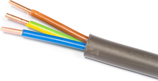 YMVK kabel / Stroomkabel 3 x 6mm2 - 25 Meter | bol.com