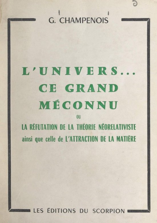 L'univers, ce grand méconnu - cover