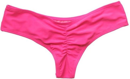 Braziliaanse String Badpak Classic Badmode Vrouwen Slips Bikini Bottom - Roze - S