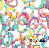 50- Haar elastiekjes- Gekleurd