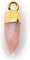 Edelsteenhanger Punt Roze Opaal (12 mm)
